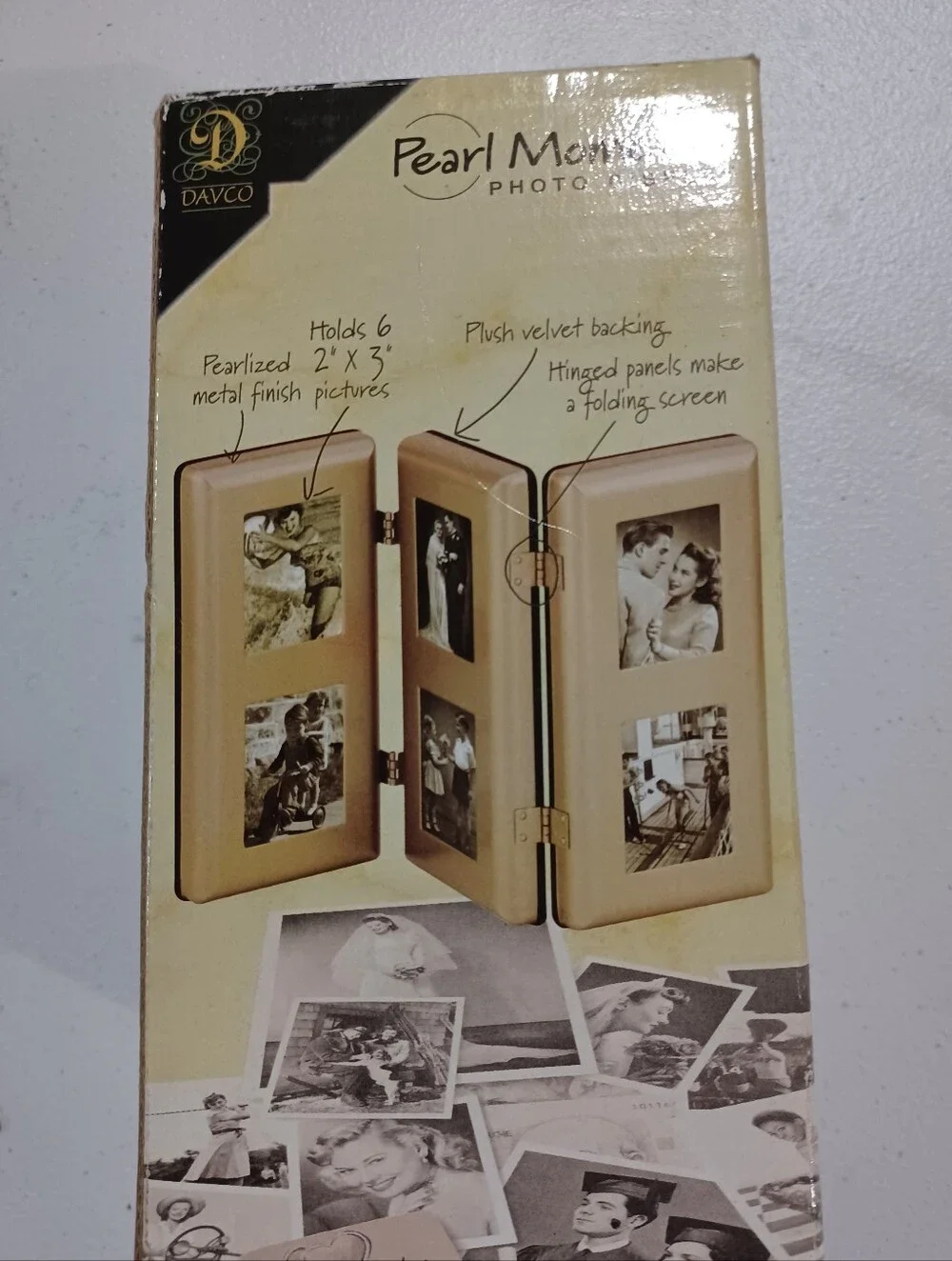 Pearl Moments Foldable Photo Frame - Cream by